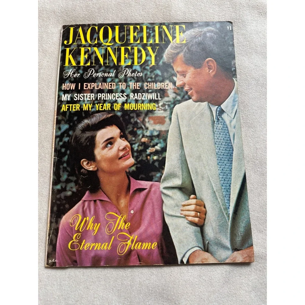 Vintage One Dozen Red Roses Magazine Jacqueline Kennedy